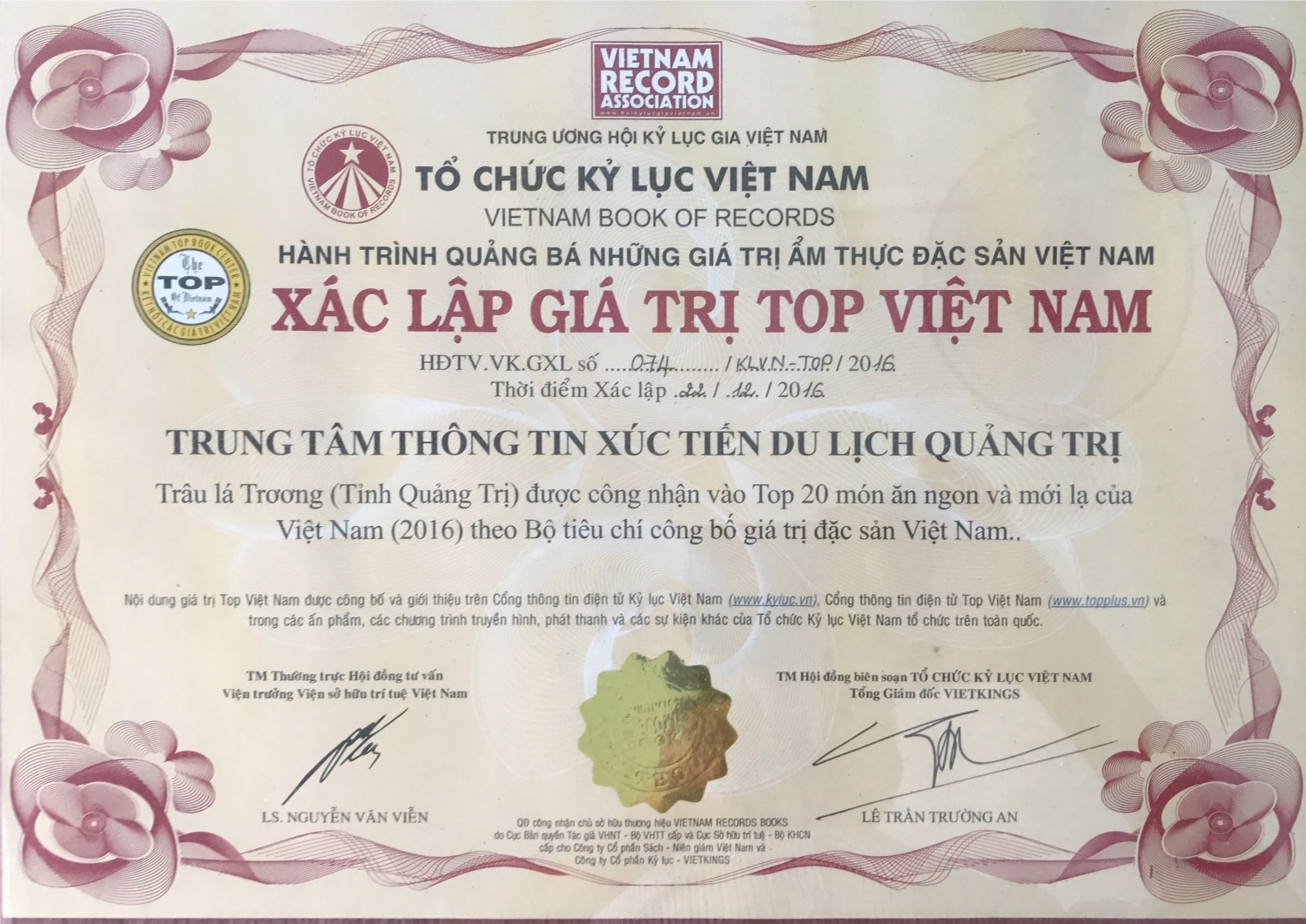 Thịt trâu lá trơng - Top “20 món ăn Việt Nam mới lạ” ở Quảng Trị