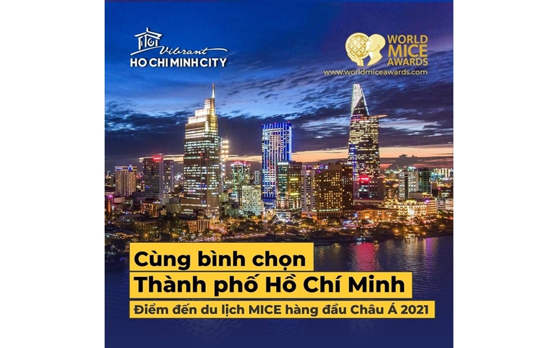 TP HCM được đề cử “Điểm đến du lịch MICE hàng đầu châu Á năm 2021”