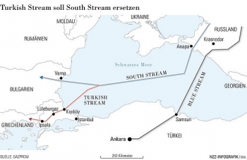 Cạnh tranh gia tăng ở thị trường khí châu Âu, khả năng dư thừa công suất của Blue Stream và Turk Stream
