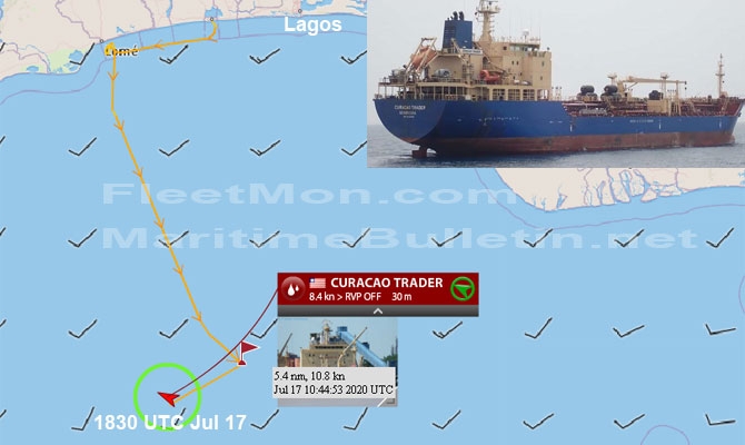 Cướp biển bắt giữ tàu dầu ở Vịnh Guinea