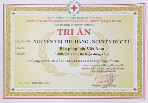 Phong tỏa do Covid -19,  Trung tâm nhân đạo Quê Hương (Bình Dương) khẩn khoản sự giúp đỡ