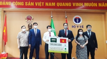 Lễ tiếp nhận vật tư y tế của Vương quốc Ả Rập Xê-út hỗ trợ Việt Nam phòng chống dịch Covid-19