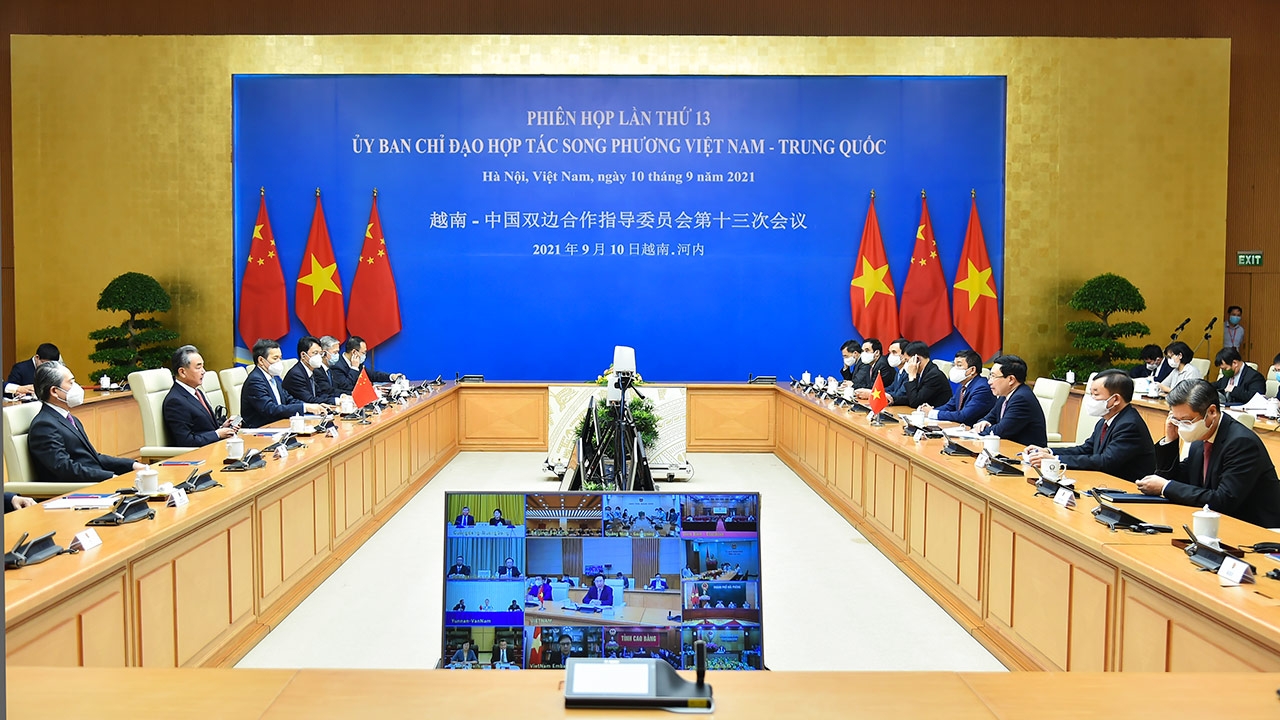Phiên họp lần thứ 13 Ủy ban chỉ đạo hợp tác song phương Việt Nam - Trung Quốc