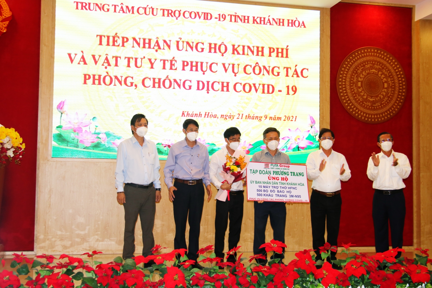 Khánh Hòa tiếp nhận hỗ trợ phòng chống dịch Covid-19