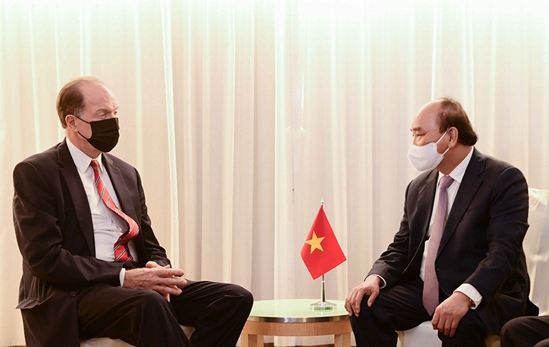 Chủ tịch nước Nguyễn Xuân Phúc gặp Lãnh đạo cấp cao các nước và Chủ tịch Ngân hàng thế giới
