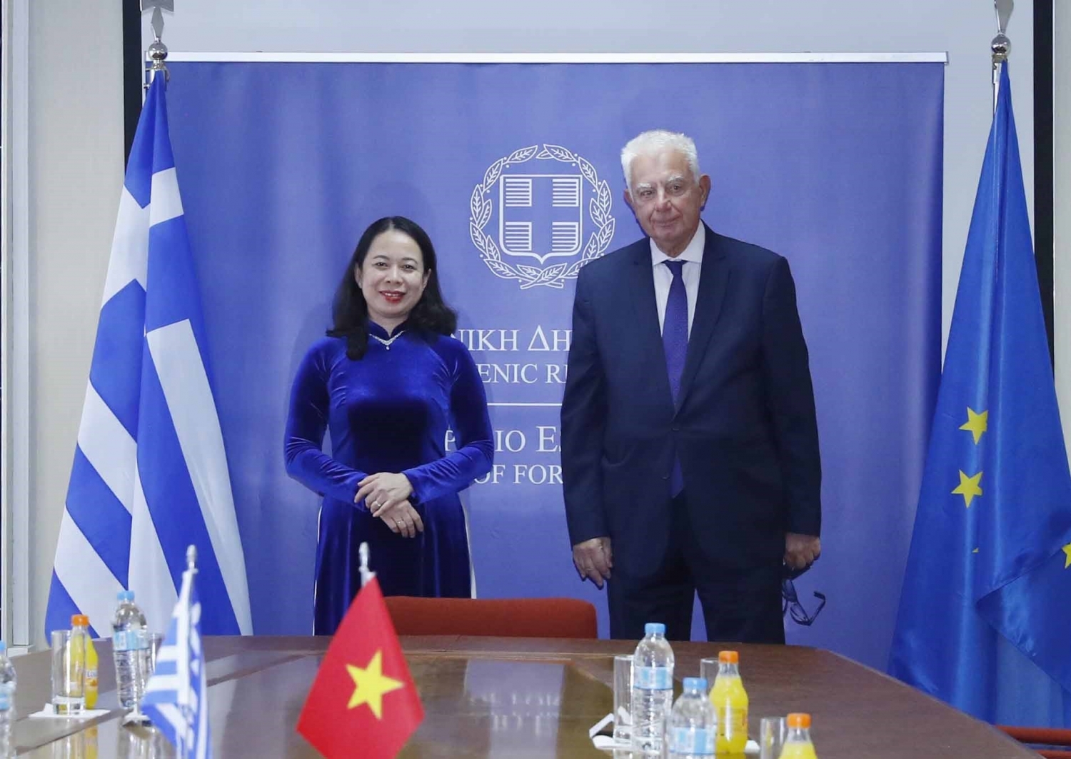Phó Chủ tịch nước Võ Thị Ánh Xuân hội đàm với Phó Thủ tướng, gặp Tổng Bí thư Đảng Cộng sản Hy Lạp và chủ trì Tọa đàm doanh nghiệp Việt Nam – Hy Lạp