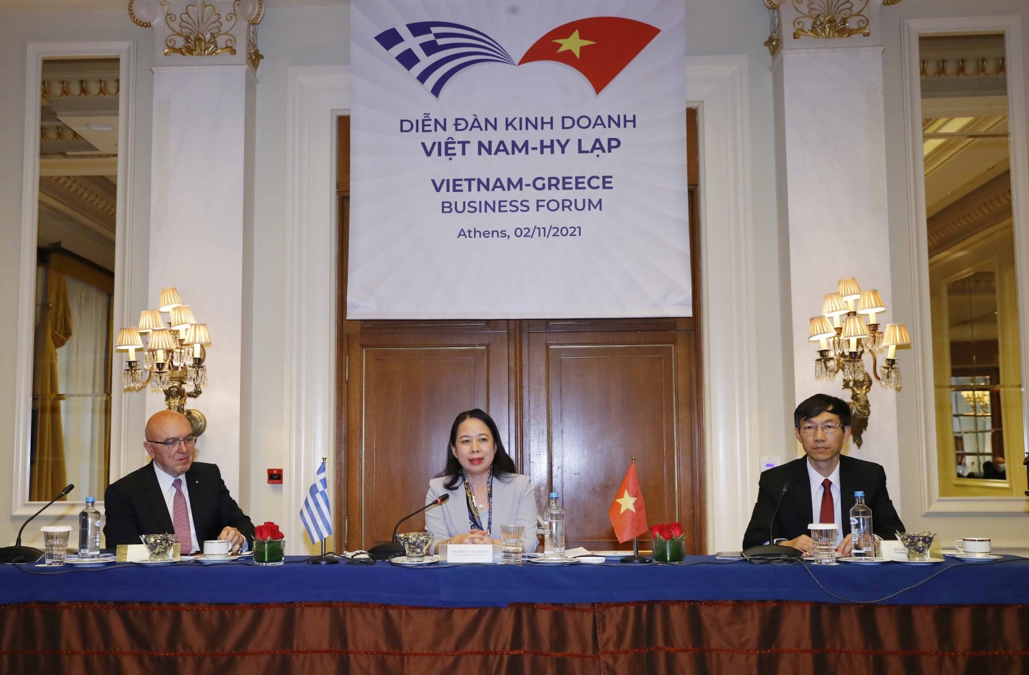 Phó Chủ tịch nước Võ Thị Ánh Xuân hội đàm với Phó Thủ tướng, gặp Tổng Bí thư Đảng Cộng sản Hy Lạp và chủ trì Tọa đàm doanh nghiệp Việt Nam – Hy Lạp