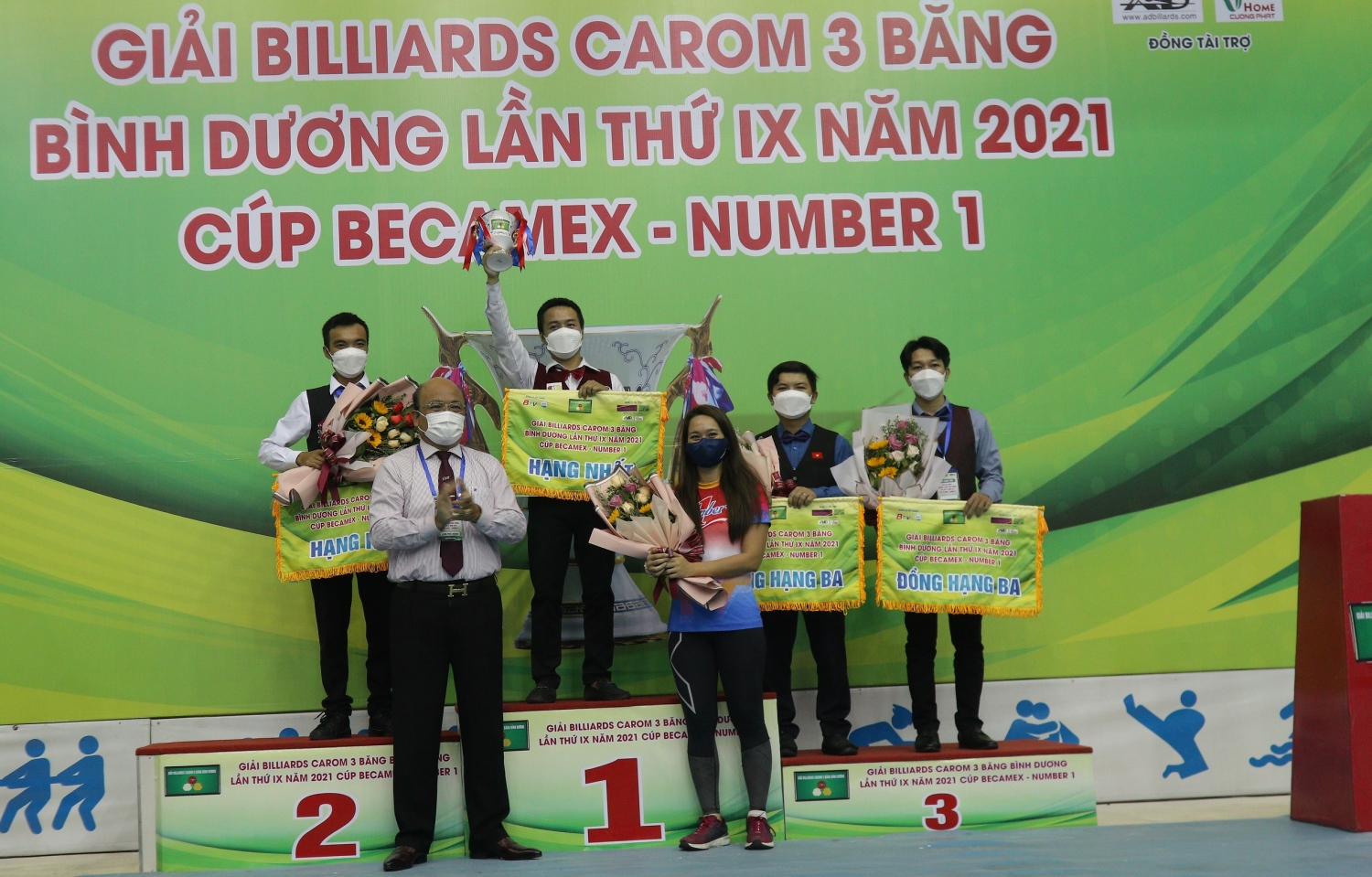 Tân vô địch của giải Billiards Carom 3 băng Bình Dương- Cup Number 1