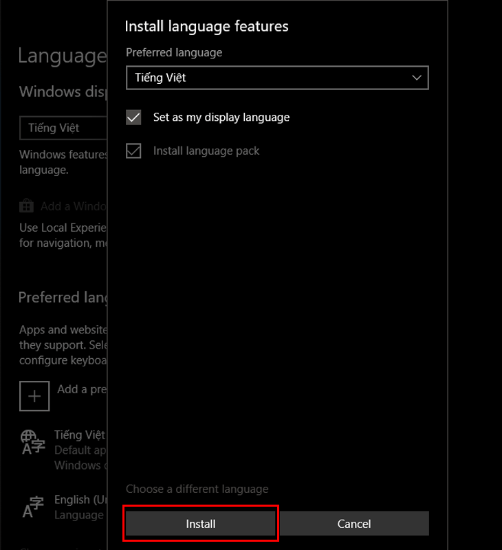 Cách cài tiếng việt cho Win 10 đơn giản nhất