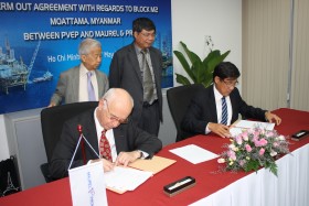 PVEP ký thỏa thuận chuyển nhượng Lô M2 Myanmar