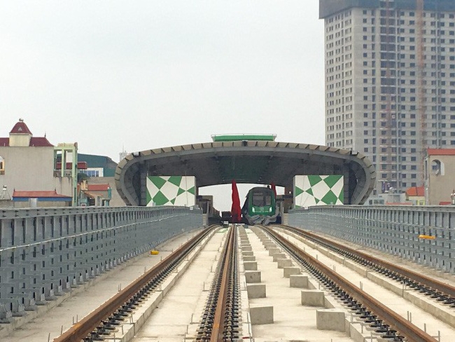 Tháng 8 tới, chạy thử tàu tuyến đường sắt Cát Linh - Hà Đông