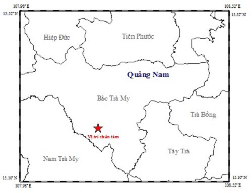 Quảng Nam: Hai ngày xảy ra 6 trận động đất