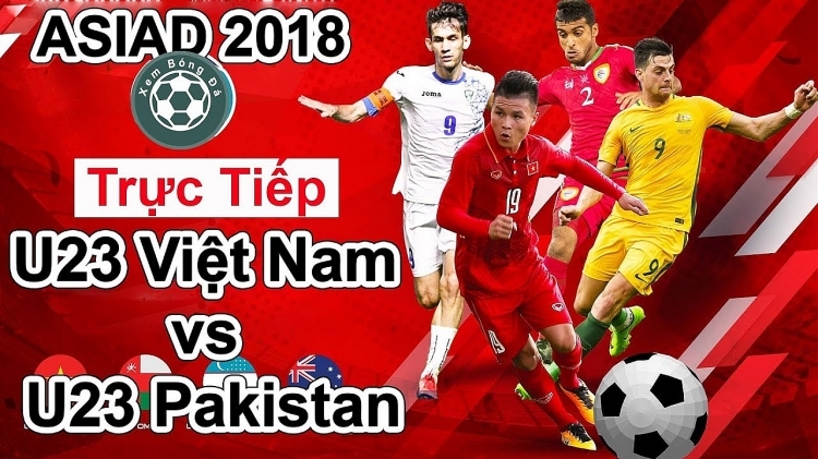 Link xem trực tiếp bóng đá U23 Việt Nam vs U23 Pakistan