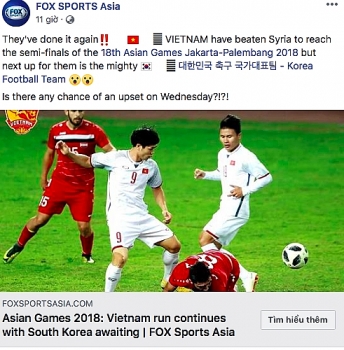 Truyền thông châu Á "dậy sóng" sau chiến thắng của Olympic Việt Nam