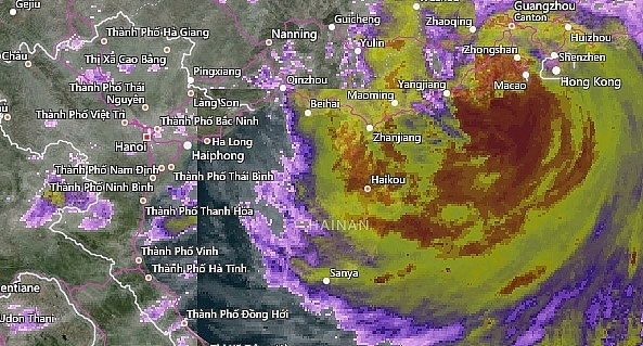 sieu bao mangkhut suy yeu thanh ap thap nhiet doi