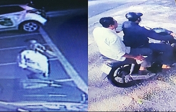 Hai tên trộm đập kính ôtô ở Sài Gòn "sa lưới" do bị camera ghi hình