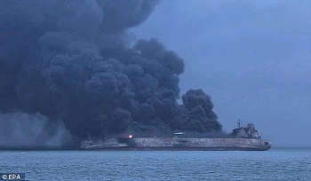Greenpeace cảnh báo nguy cơ từ tàu chở dầu Sanchi