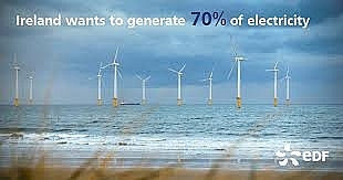 Tập đoàn điện lực Pháp mua 50% dự án điện gió ngoài khơi Ireland