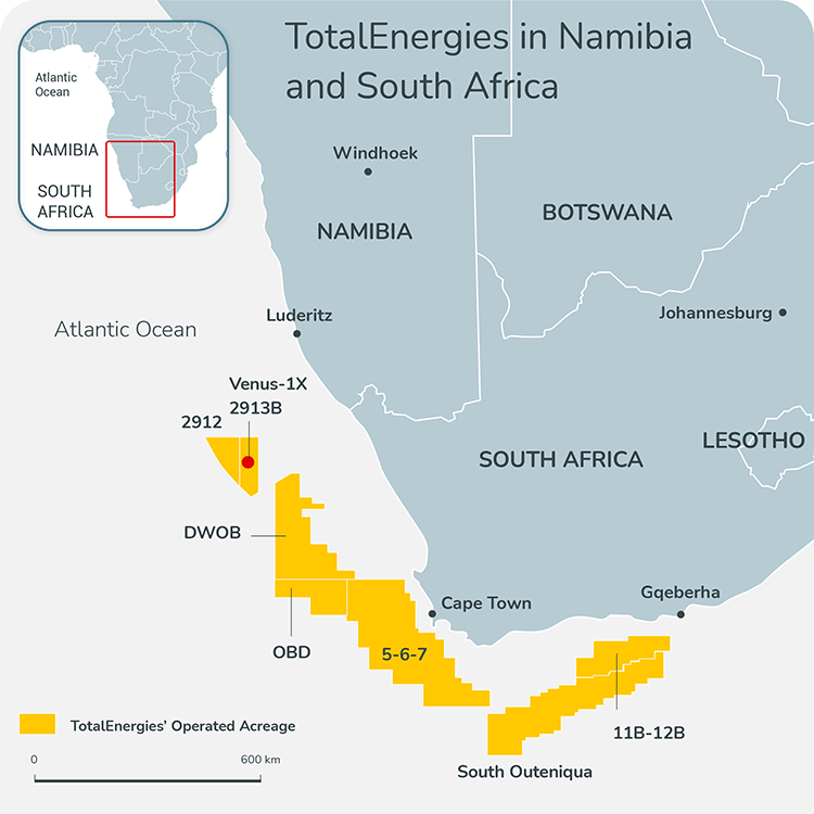 TotalEnergies phát hiện dầu ở ngoài khơi Namibia