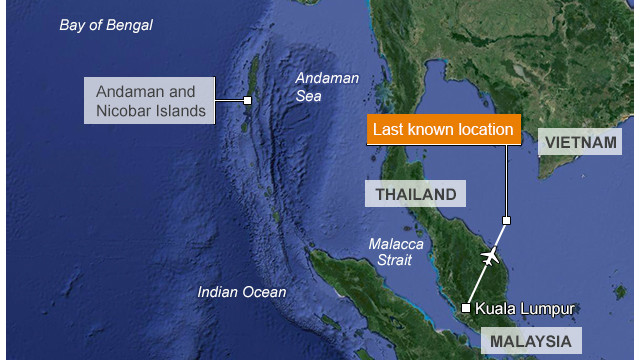 Không tặc lái MH370 tới Tân Cương hoặc Tây Tạng?
