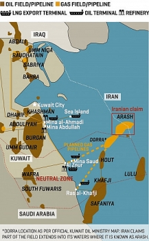 Ả Rập Xê-út và Kuwait mời Tehran đàm phán chia sẻ mỏ khí đốt