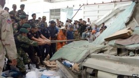 Campuchia: Sập xưởng giầy, 3 người chết