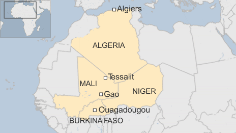Máy bay Algeria rơi ở đâu?