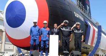 Pháp hạ thủy tàu ngầm hạt nhân mới