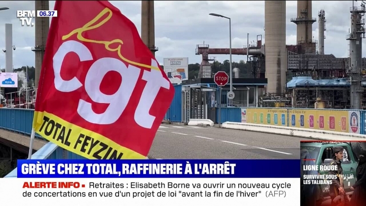Pháp lo ngại trước tình trạng nhân viên TotalEnergies đình công kéo dài