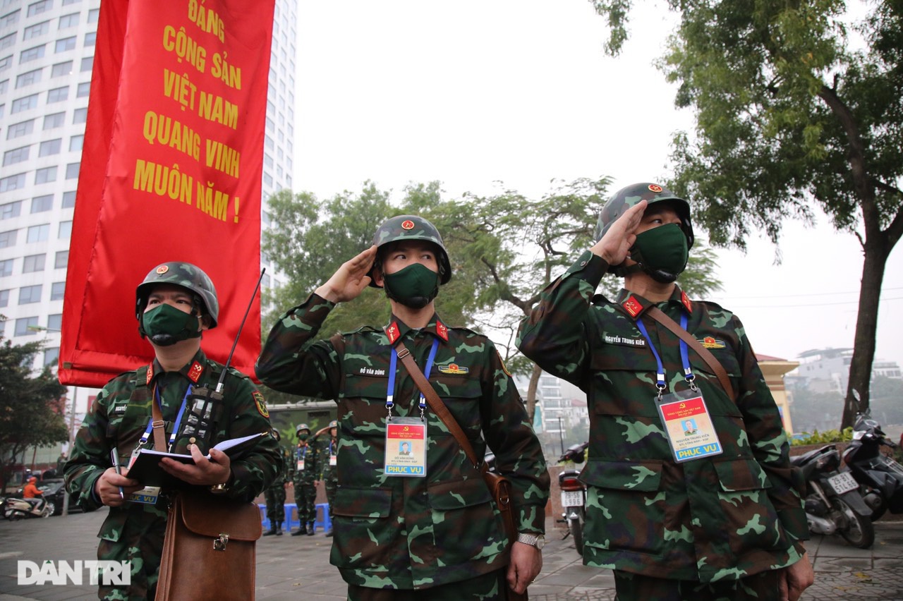 Các lực lượng đảm bảo an toàn tuyệt đối Đoàn đại biểu dự Đại hội Đảng XIII - 19