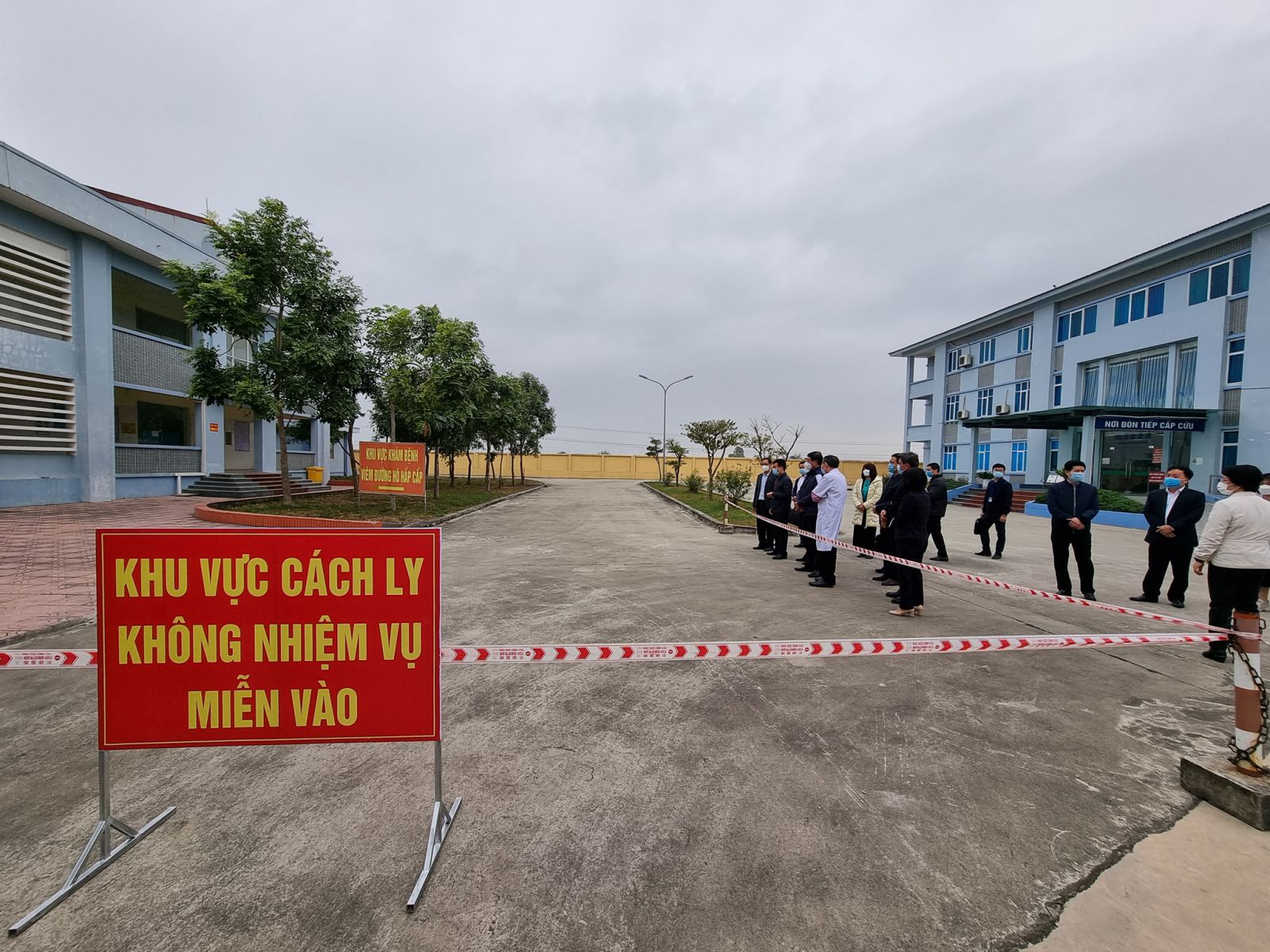 khu vực cách ly tại Trung tâm y tế huyện Lương Tài, tỉnh Bắc Ninh.