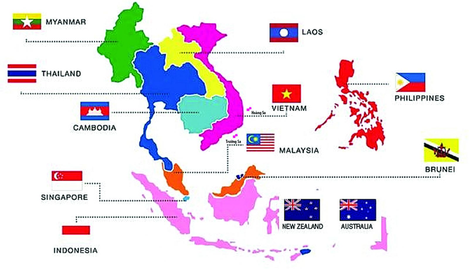 RCEP là một trong những thỏa thuận thương mại lớn nhất trên thế giới, gồm Trung Quốc, Ấn Độ, Nhật Bản, Hàn Quốc, Australia, New Zealand và 10 nước ASEAN.