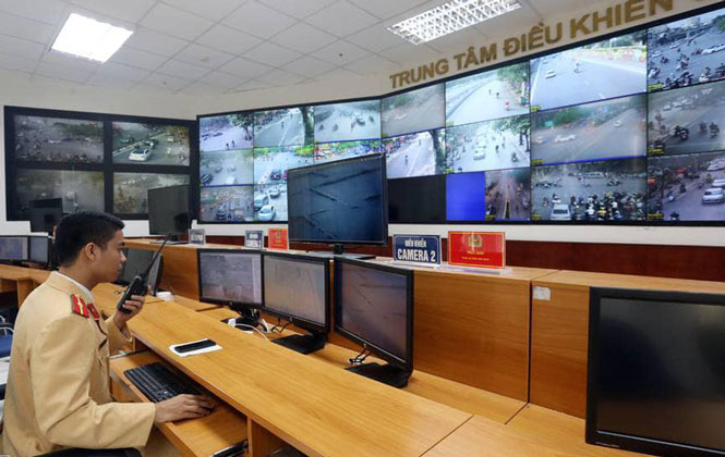 Camera giám sát chặt tình trạng giao thông “tĩnh” tại Hà Nội
