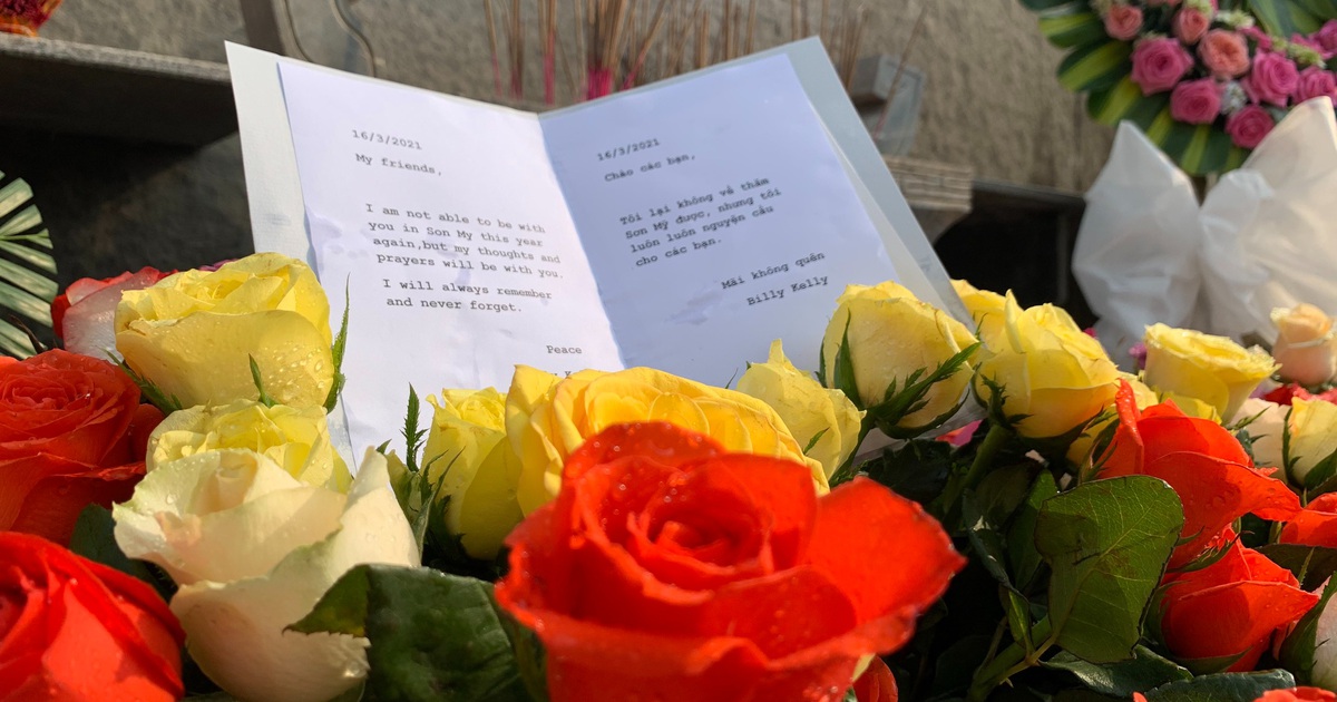 Cựu binh Mỹ gửi 504 bông hồng tưởng niệm vụ thảm sát Sơn Mỹ