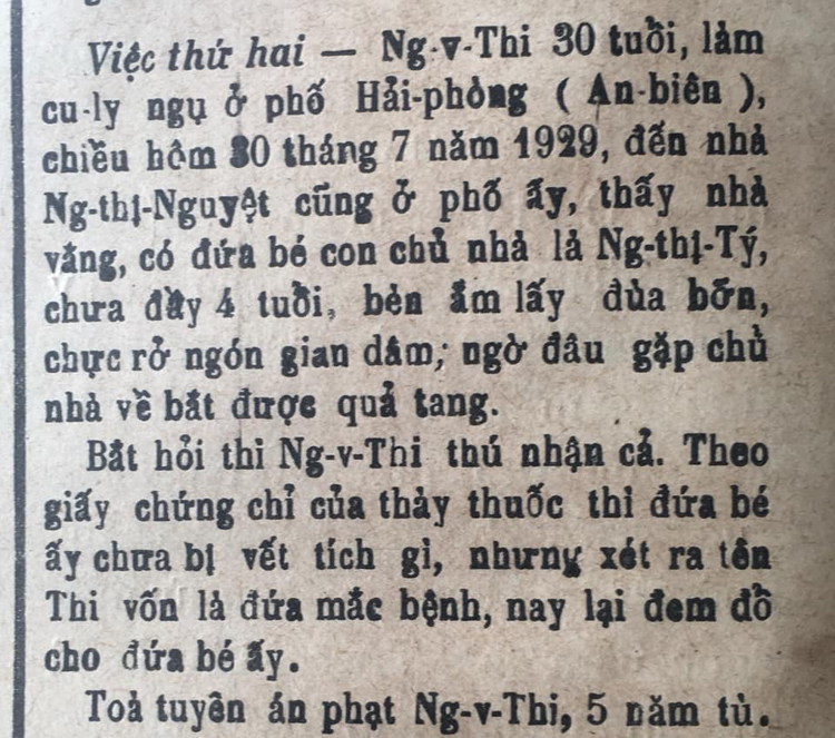 ke dam o tre em bi phat biet giam o thoi phap thuoc