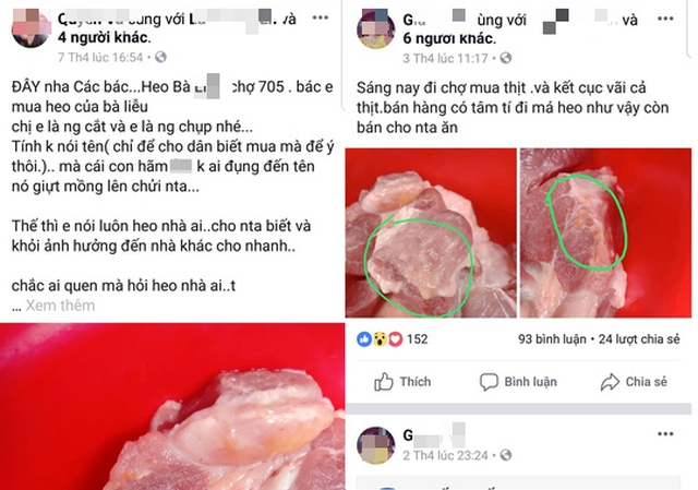 Bị vu cáo bán thịt heo bệnh trên facebook, tiểu thương kiến nghị chính quyền vào cuộc