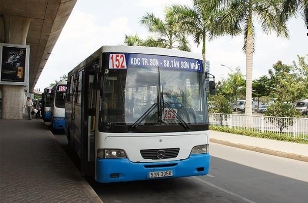 Lộ trình 2 tuyến xe buýt đón khách ở ga quốc nội sân bay Tân Sơn Nhất