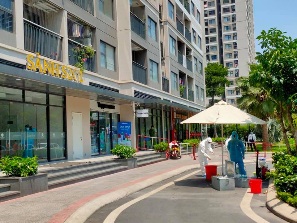 Hà Nội: Phong tỏa tạm thời một tòa nhà khu đô thị Vinhome Ocean Park