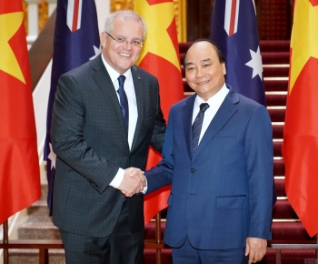 Thủ tướng Chính phủ Nguyễn Xuân Phúc hội đàm với Thủ tướng Australia Scott Morrison
