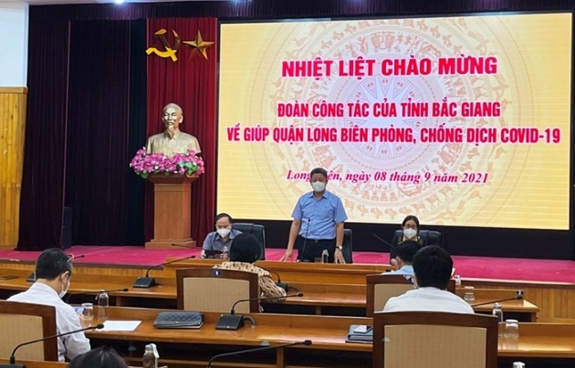 Đoàn 806 cán bộ y tế tỉnh Bắc Giang đã có mặt để hỗ trợ Hà Nội xét nghiệm và tiêm chủng