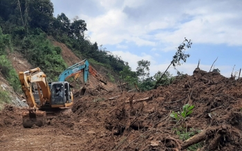 Vụ sạt lở đất tại huyện Phước Sơn: Mở rộng tìm kiếm nạn nhân xuống lòng hồ thủy điện Đăk Mi 4