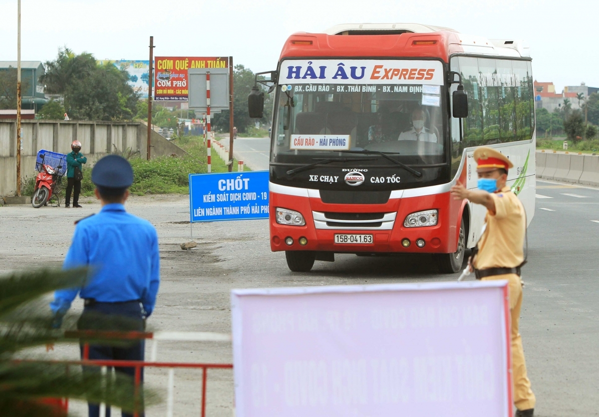 Hải Phòng tạm dừng vận tải hành khách đến huyện Vũ Thư, Thái Bình