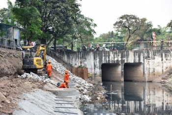 Hà Nội: Hối hả trên công trường dự án hồi sinh sông Tô Lịch