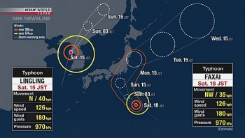 Ảnh hưởng của bão Faxai, một số chuyến bay thay đổi thời gian khởi hành