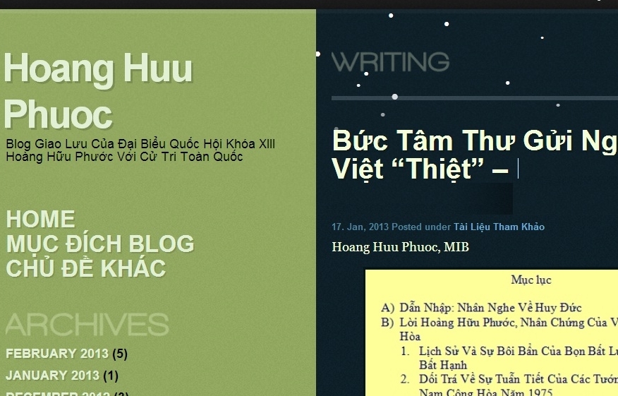 "Ông nghị" Hoàng Hữu Phước thóa mạ "tiền nhân Việt" là "ngu xuẩn"?!