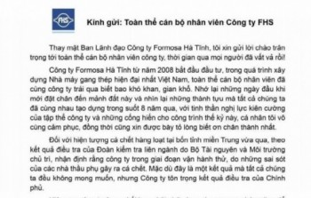 Biện bạch của Formosa trước 'giờ G'