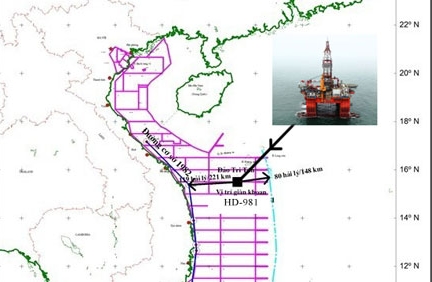 Sự thật việc giàn khoan Hải Dương 981 "tiến sâu hơn vào biển Việt Nam"
