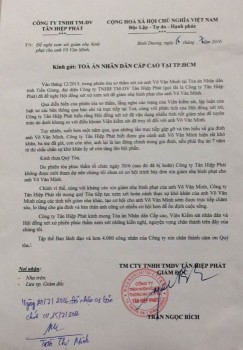 Bị nghi ngờ, Tân Hiệp Phát công  bố đơn xin giảm án cho Võ Văn Minh