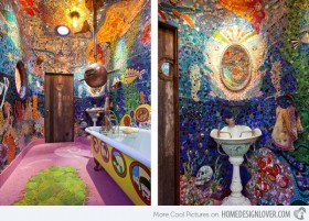 Phòng tắm sống động cùng màu sắc