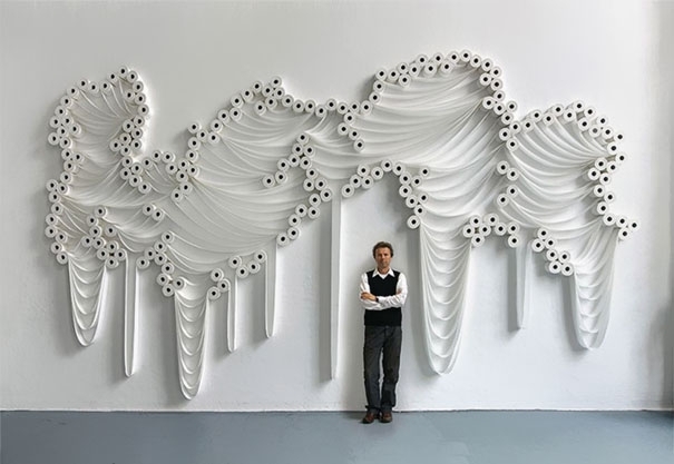 Ý tưởng thiết kế: Không gian đẹp từ hàng trăm cuộn giấy